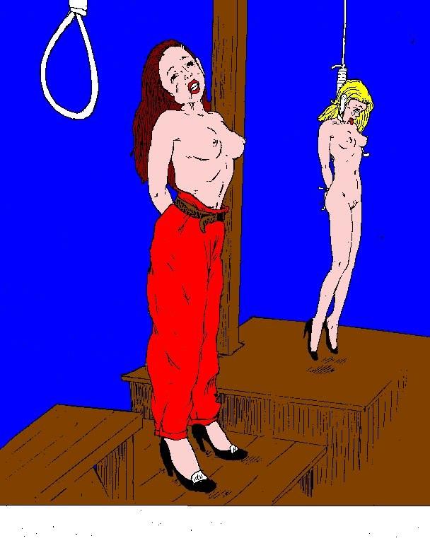 14P ropes tied tight around her pretty neck artwork