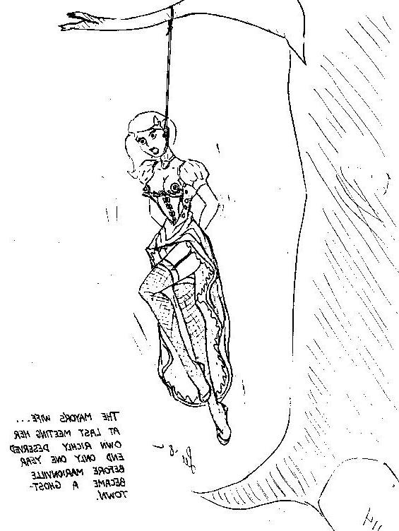 14P ropes tied tight around her pretty neck artwork