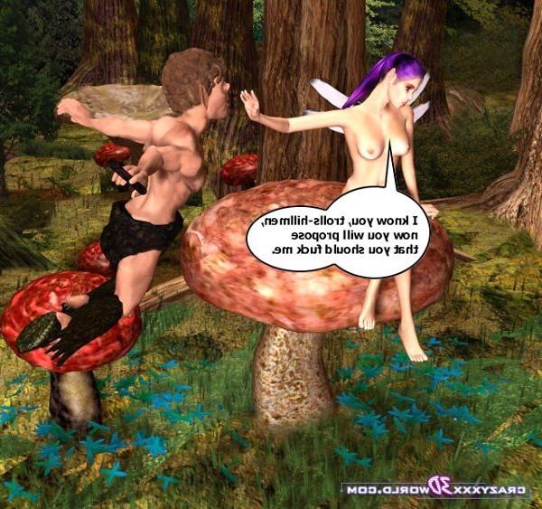 16P Horny troll fucks sexy little elfin in the forest