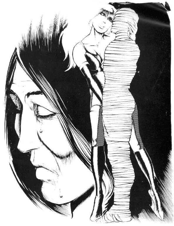 15P huge breasts fetish and sexual bondage painful rope tied artwork