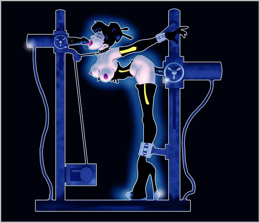 15P women in erotic sexual bondage artwork and drawing
