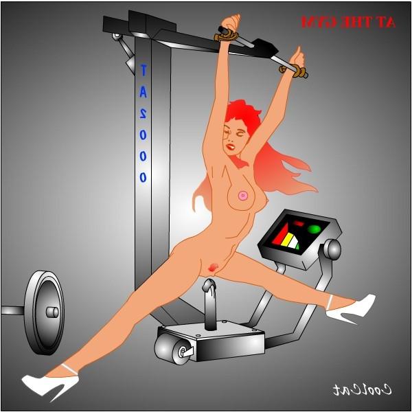15P women in erotic sexual bondage artwork and drawing