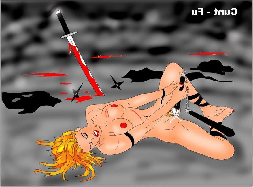 15P women in erotic sexual bondage artwork and drawing