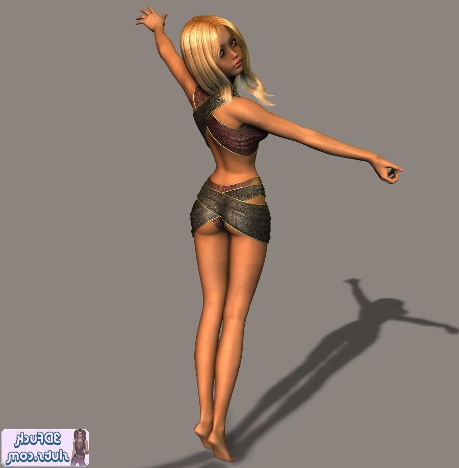 16P Pretty innocent blonde toon teen girl