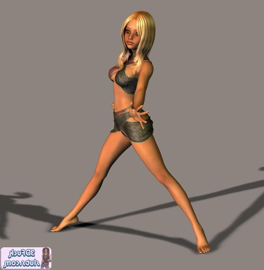 16P Pretty innocent blonde toon teen girl