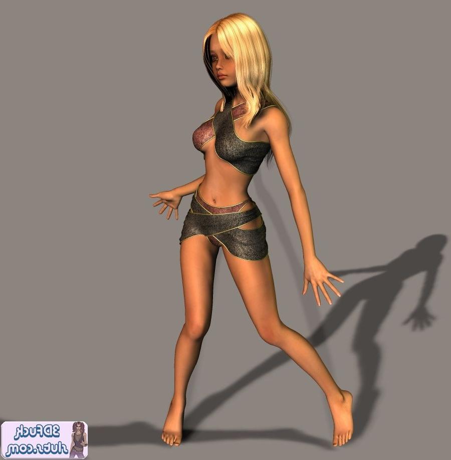 16P Pretty innocent blonde toon teen girl