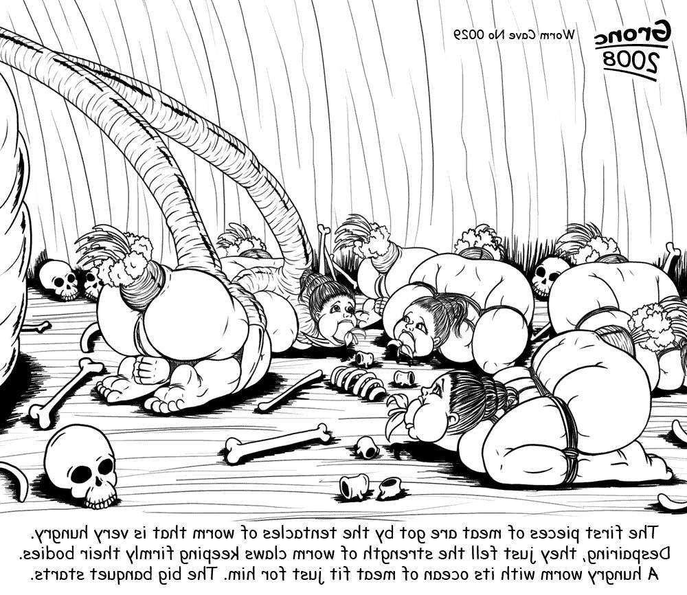 15P evil female painful bondage chain fetish artwork