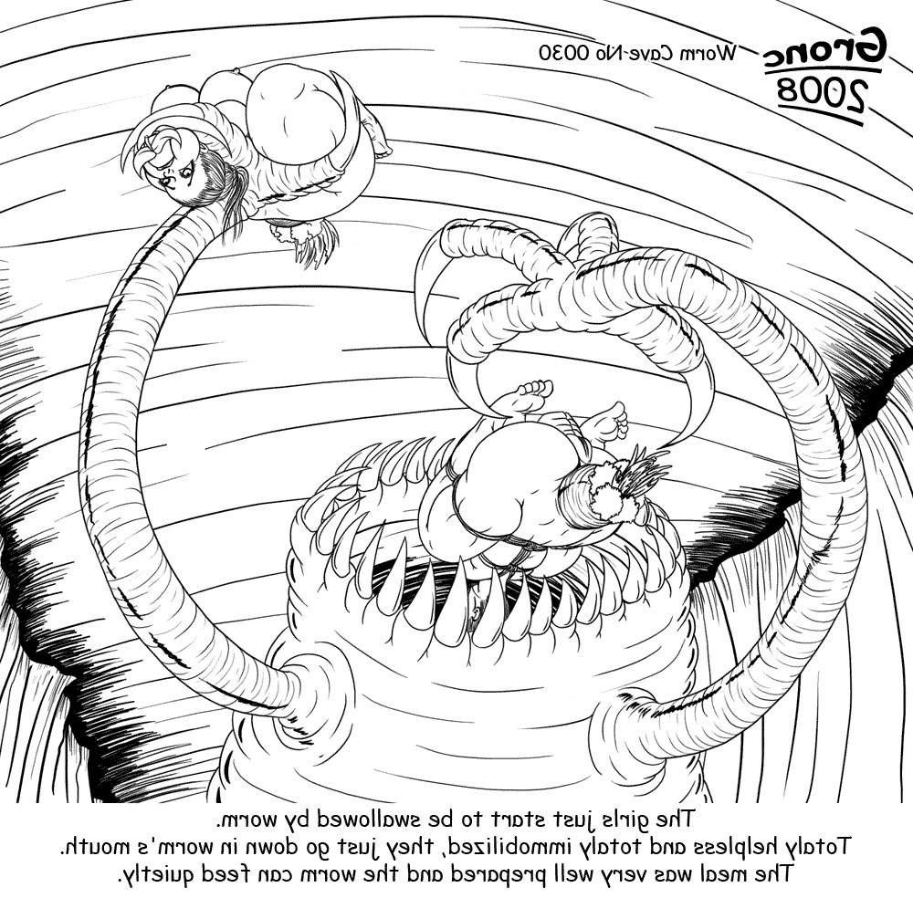 15P evil female painful bondage chain fetish artwork
