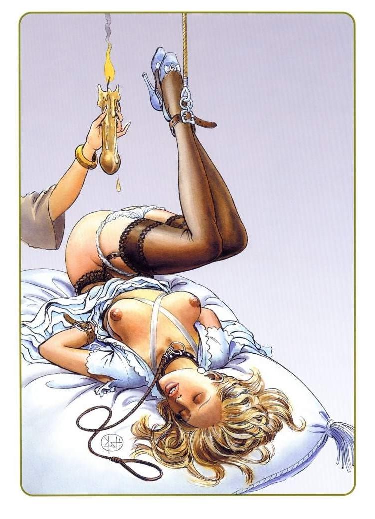 15P giant breasts in beautiful lesbian rope bondage fetish sex