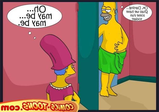 12P Marge Simpson deepthroats till gets double penetrated