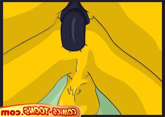 12P Marge Simpson deepthroats till gets double penetrated