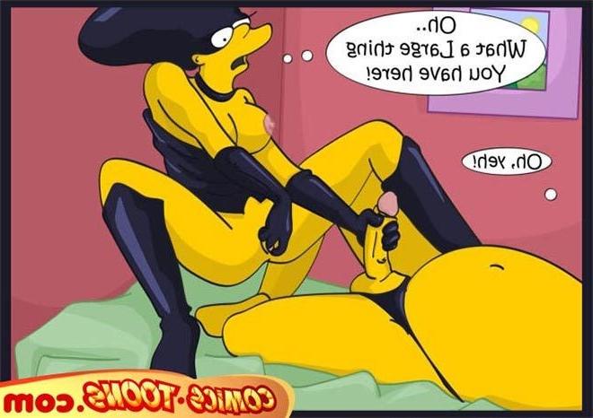 12P Marge Simpson deepthroats till gets double penetrated