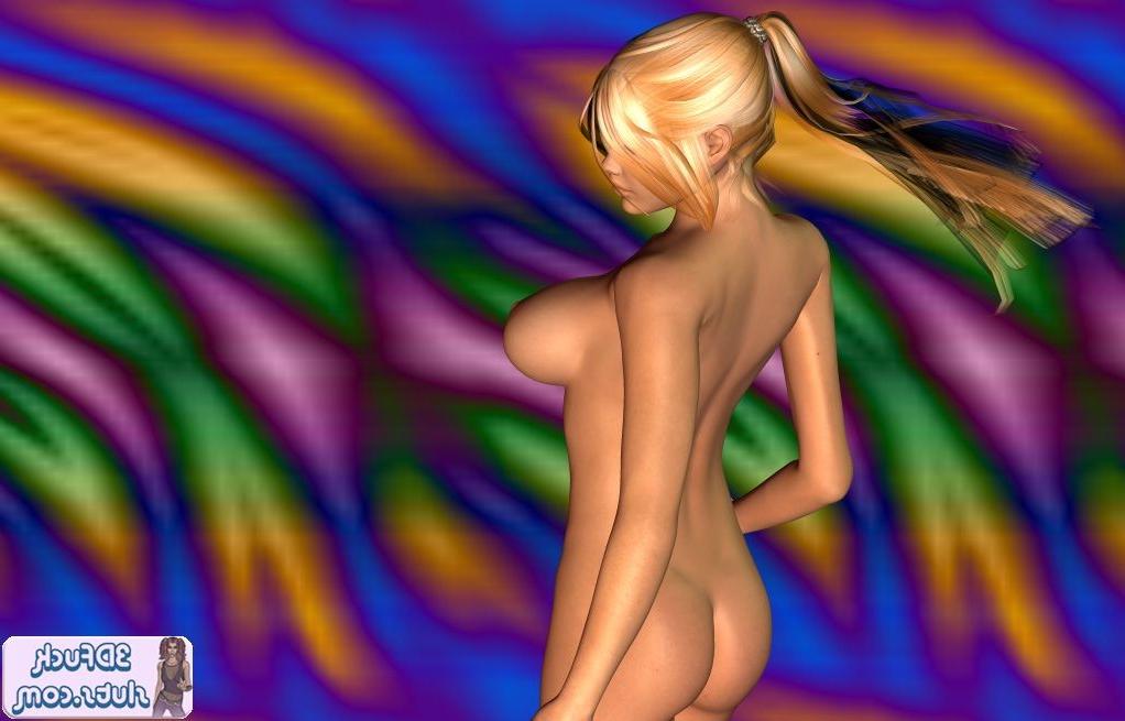 16P Nude busty blonde toon
