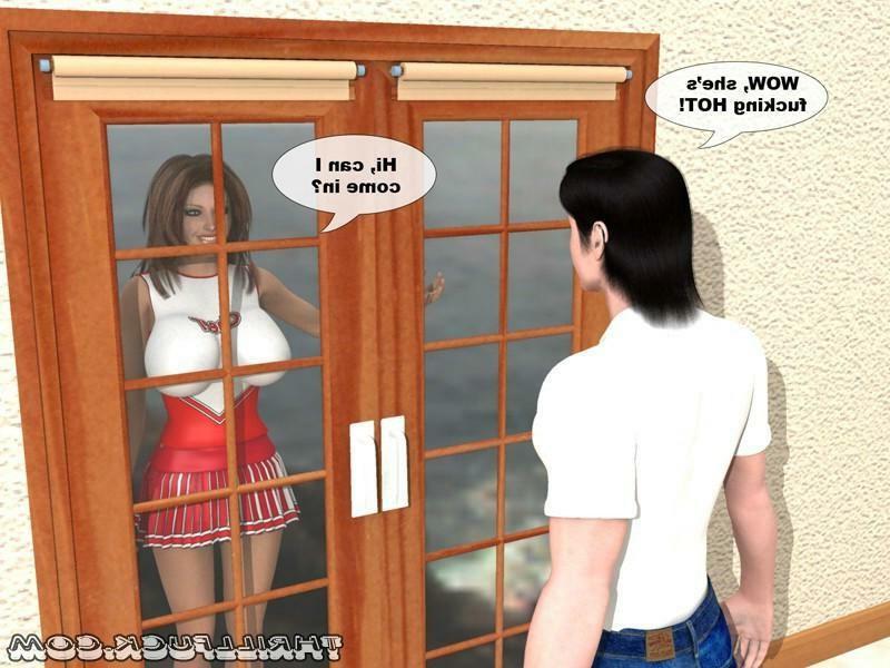 12P Busty 3d Animated Cheerleader