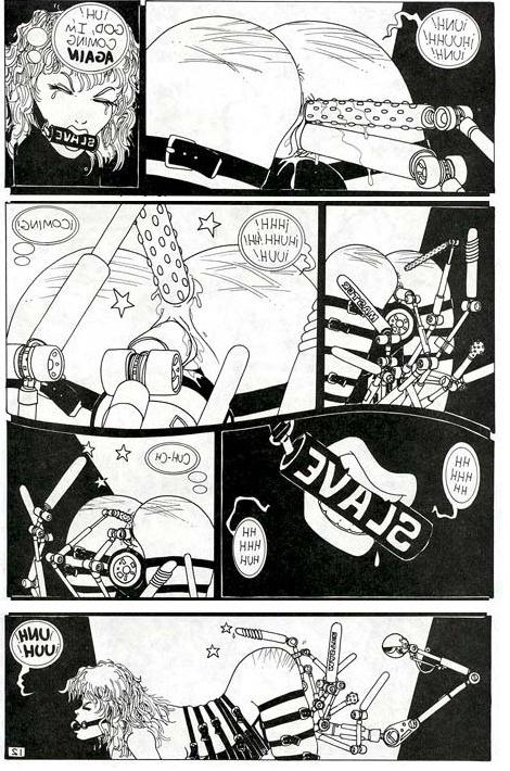 15P horny busty women bound in evil fantasy pain sex in space