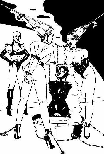15P bizarre rope tied females in bondage with huge breasts artworks