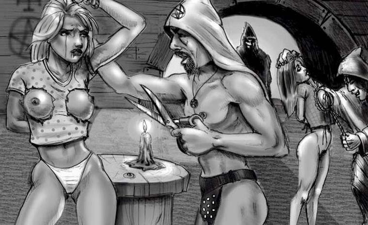 15P painful female savagely bound for bizarre and evil bdsm horrors