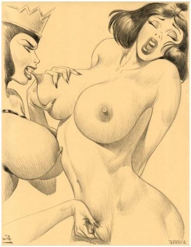 15P giant female breasts tied and pulled fetish art