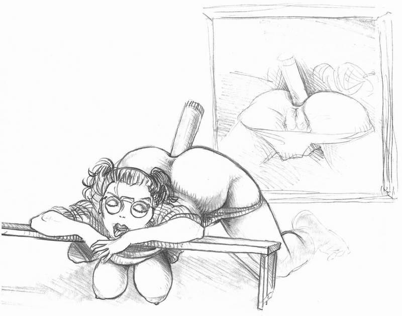 15P insane painful anal evil artwork and bondage drawings