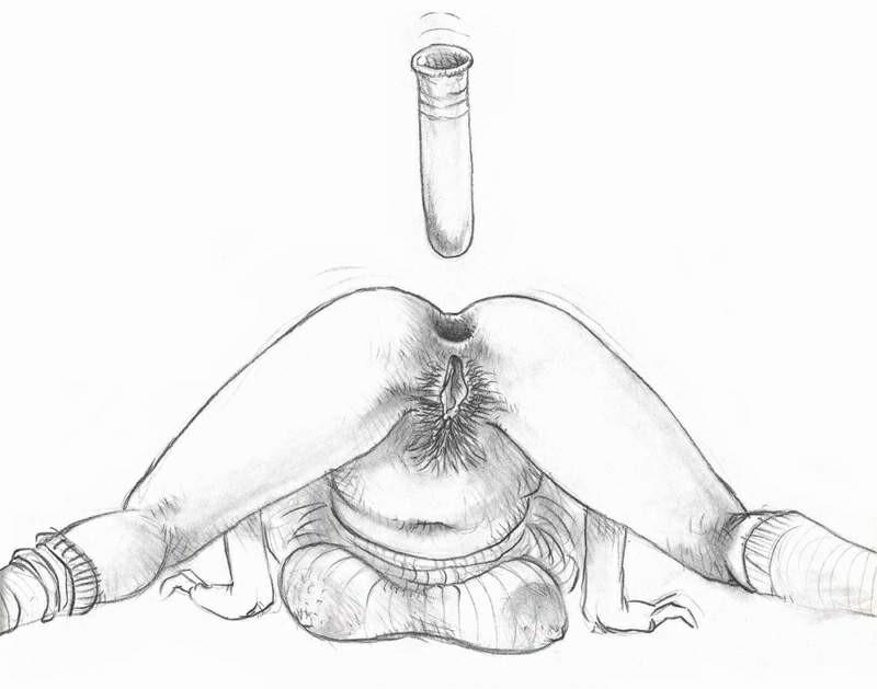 15P insane painful anal evil artwork and bondage drawings