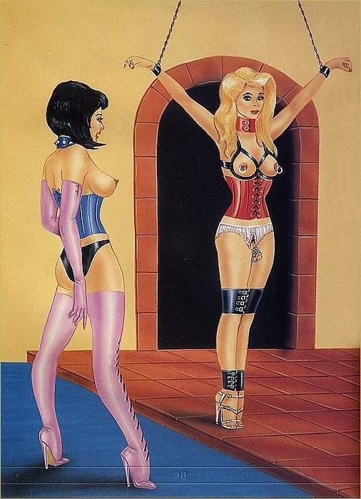 15P bizarre brutal bondage evil beautiful female pain artworks