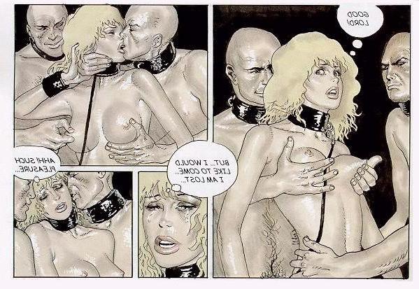 15P thin cute blonde strangled and sucks huge cock