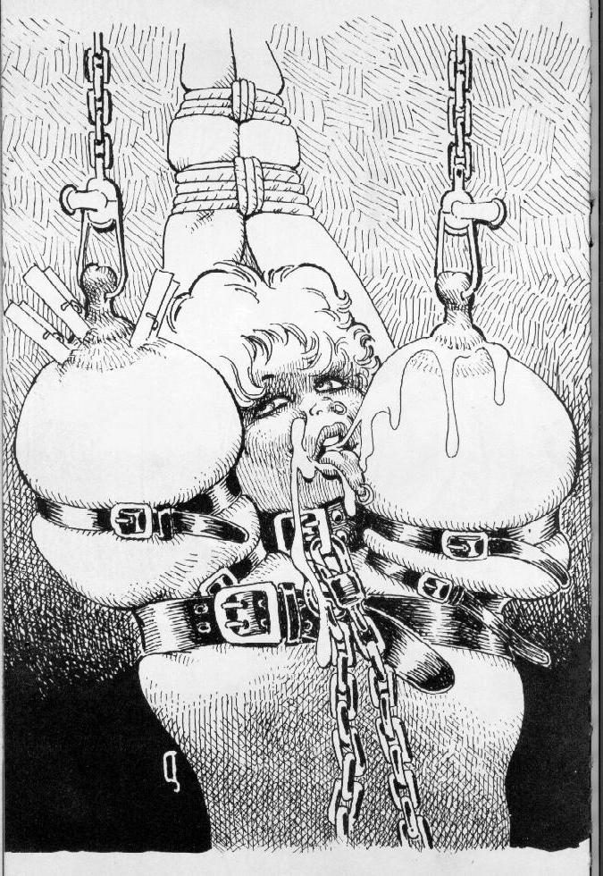 15P insane bondage and bizarre painful artwork and evil drawings