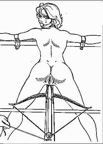 15P long sharp spike shoved up rope tied blondes tight lille ass