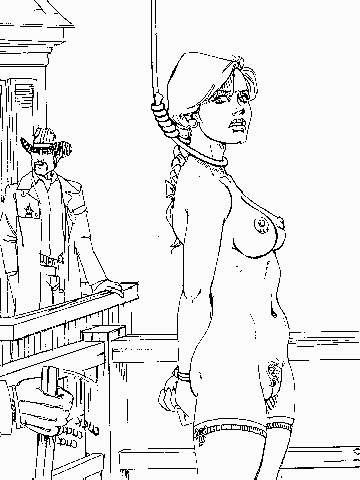 15P long sharp spike shoved up rope tied blondes tight lille ass