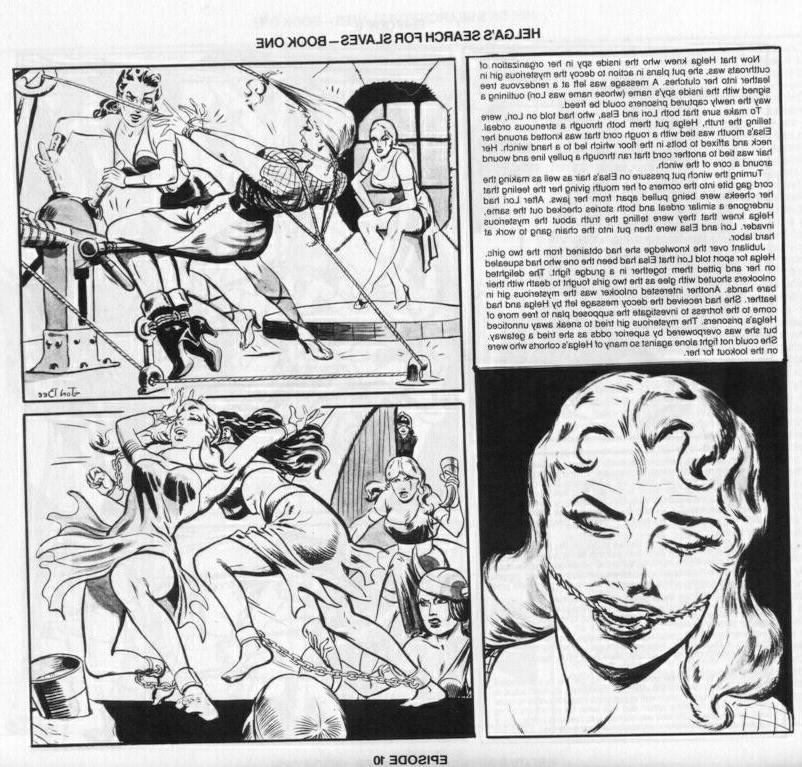 15P vintage female rope tied dungeon fetish illustrated stories