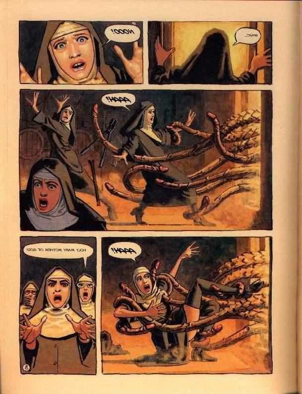 15P horny nuns get ravaged by satans giant hard cock and huge balls