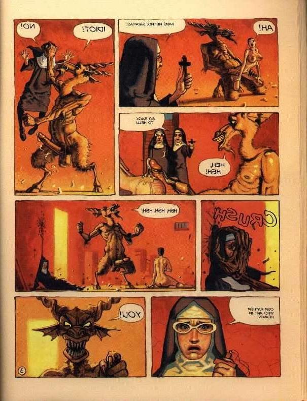 15P horny nuns get ravaged by satans giant hard cock and huge balls