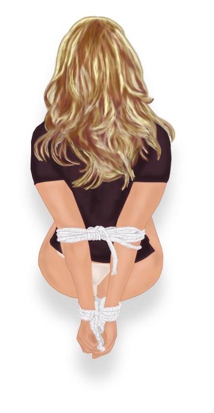 15P classic evil female rope and leather bondgae artworks