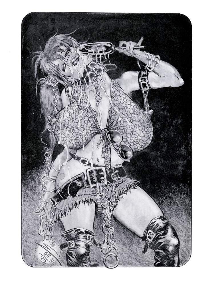 15P huge breasts tied with ropes tied too tight bondage artworks