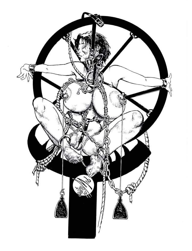 15P huge breasts tied with ropes tied too tight bondage artworks