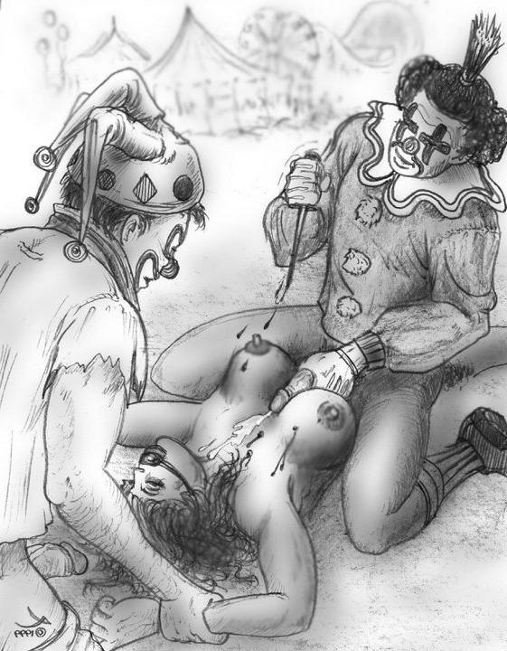 15P evil rope tied female painful bondage artworks