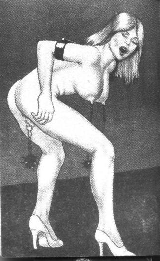 15P trapped in bizarre tied with ropes and leather bdsm artworks