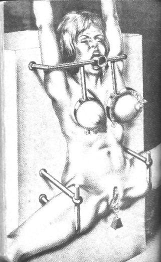 15P trapped in bizarre tied with ropes and leather bdsm artworks
