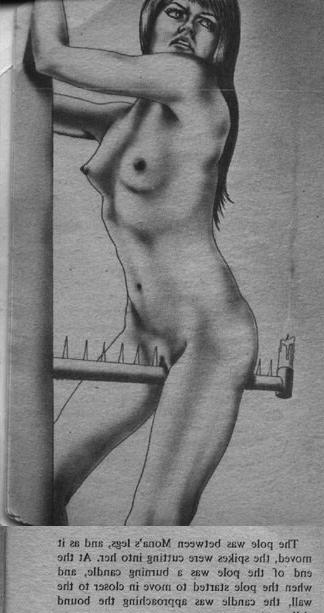 15P trapped in bizarre tied with ropes and leather bdsm artworks