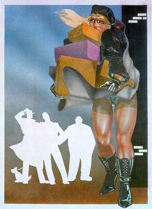 15P bizarre female contortion bondage artwork and fetish drawings