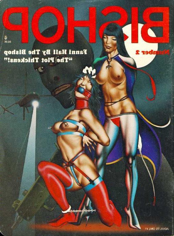 15P Bishops female bondage art and rope fetish drawings and artworks