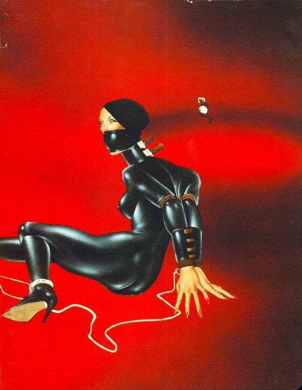 15P Bishops female bondage art and rope fetish drawings and artworks