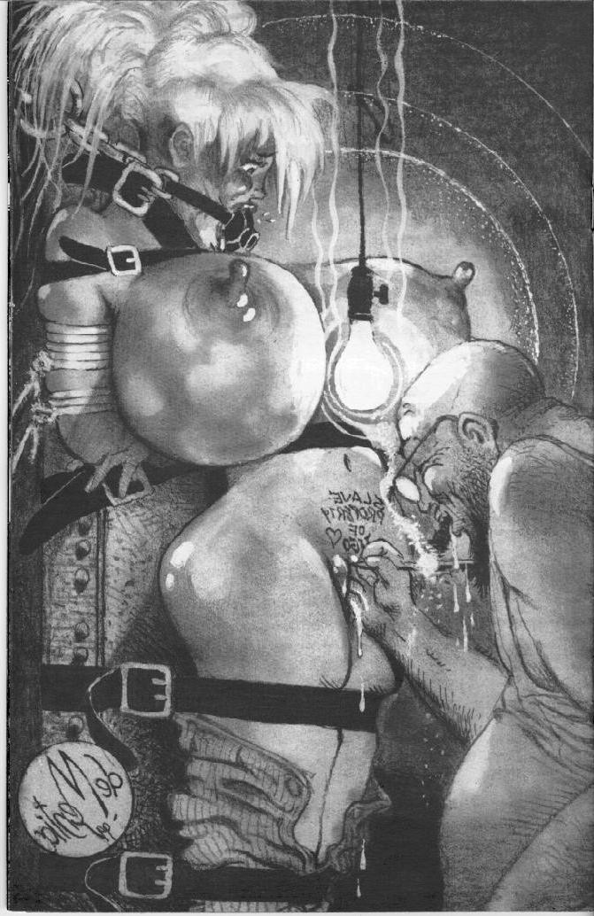 15P huge breasts tied with ropes bondage artworks and drawings