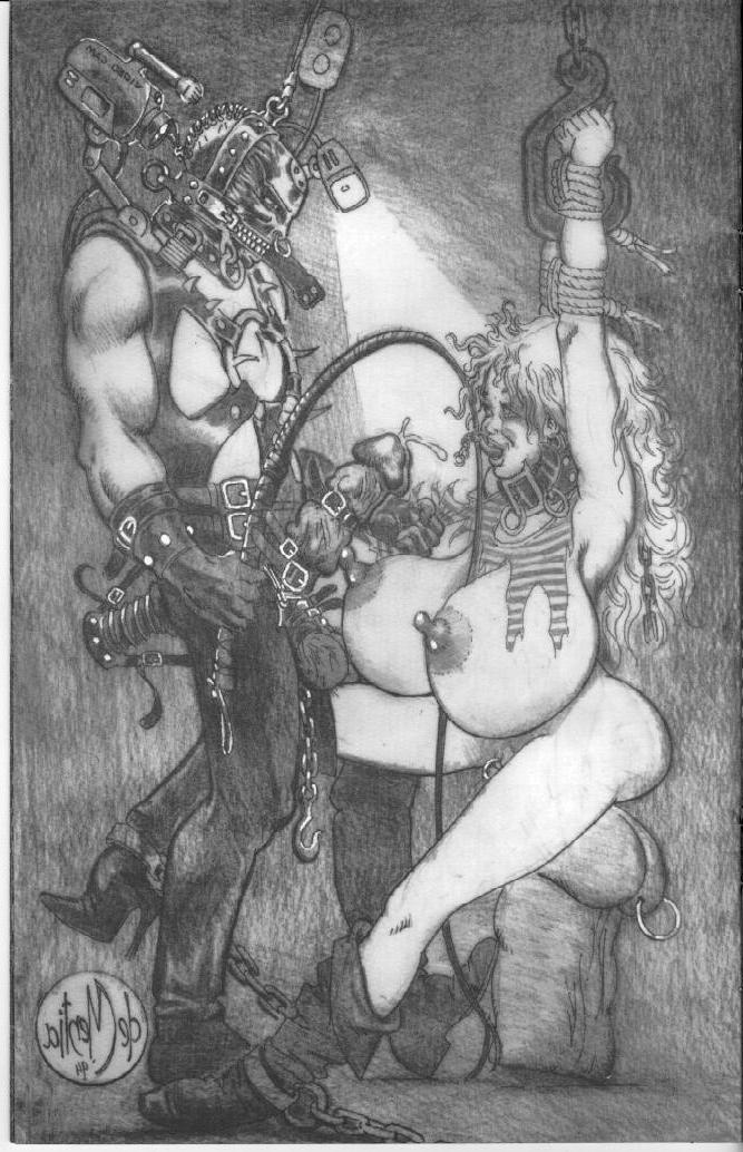 15P huge breasts tied with ropes bondage artworks and drawings