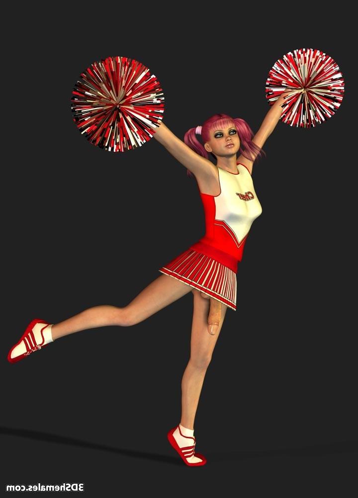 16P Dickgirl cheerleader