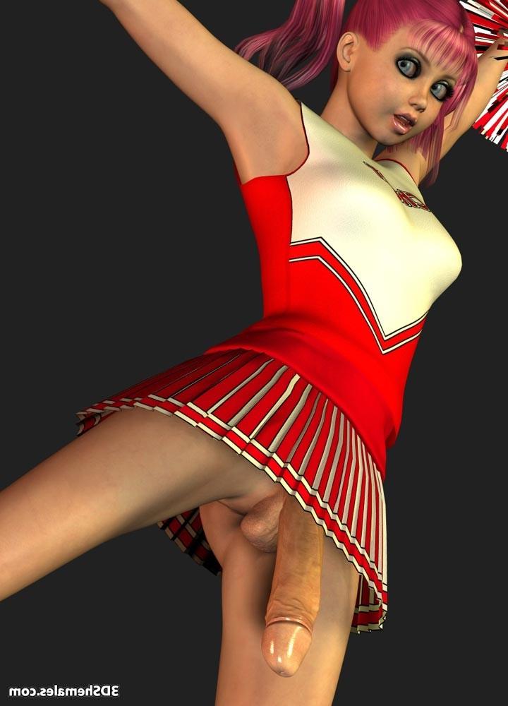 16P Dickgirl cheerleader