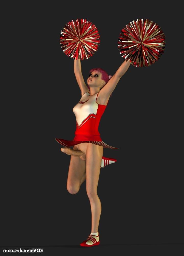 16P Dickgirl cheerleader