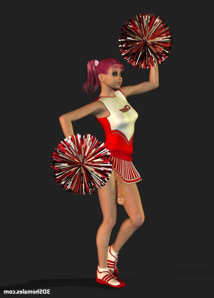 16P Dickgirl cheerleader