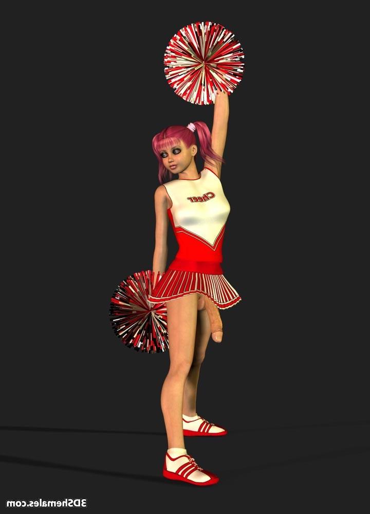 16P Dickgirl cheerleader