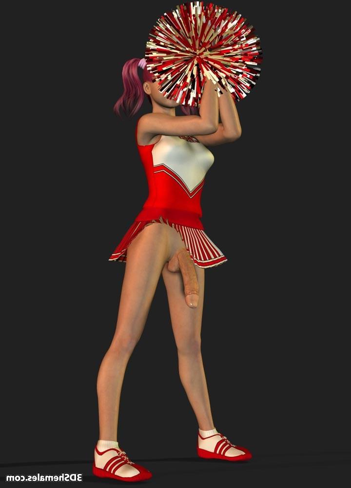 16P Dickgirl cheerleader